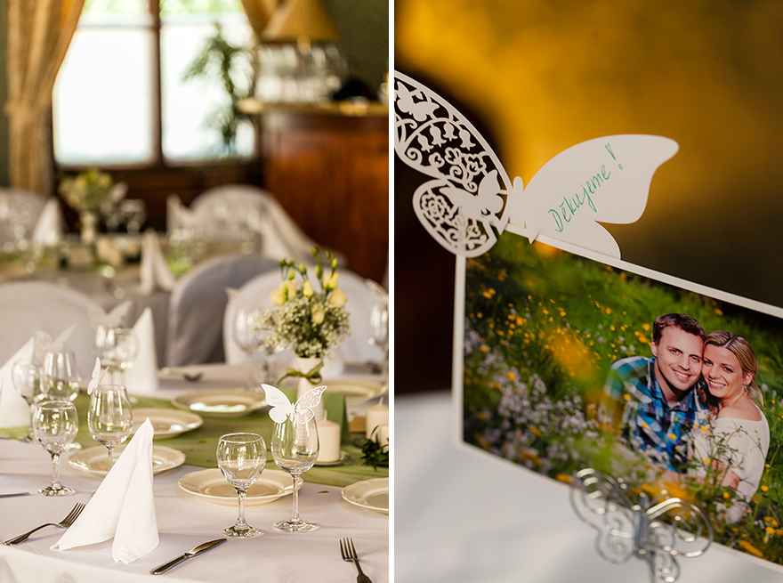 motýlkový svatební catering