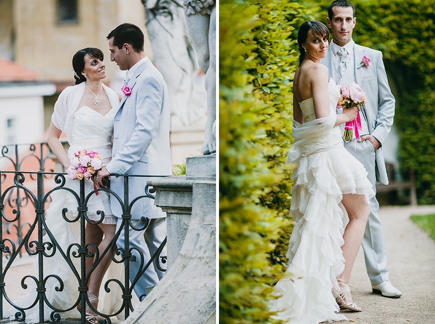 nejlepší svatební fotografie Vrtbovská zahrada v Praze