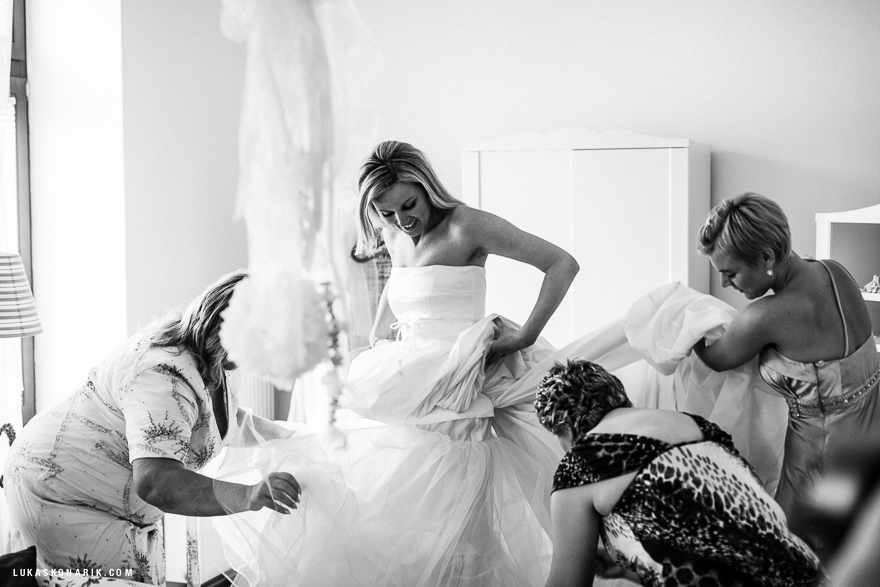 příprava nevěsty