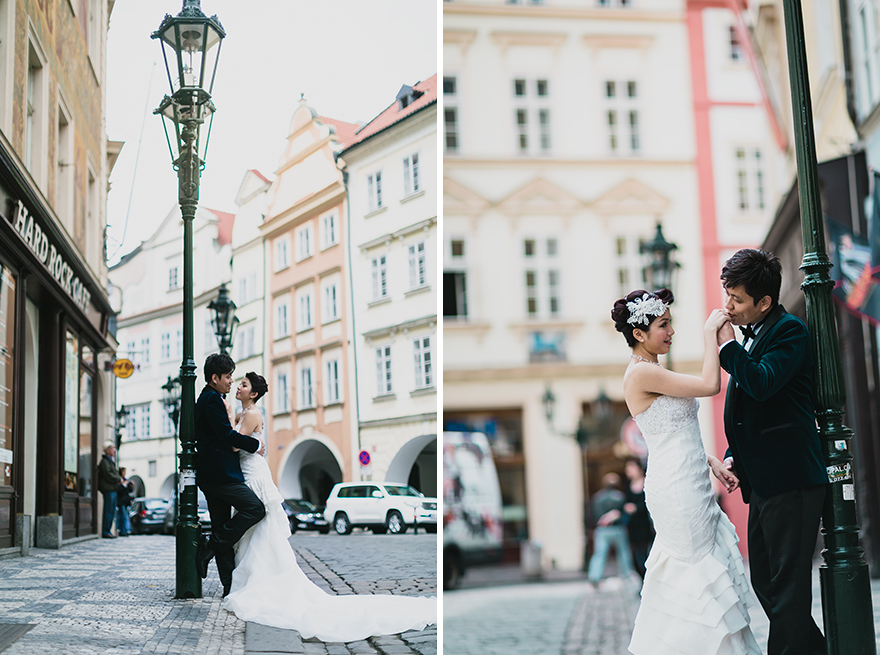 svatební fotografie v pražských ulicích