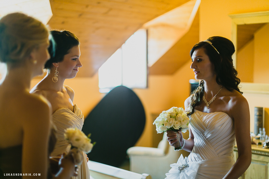 příprava nevěsty ve Vinařství u Kapličky