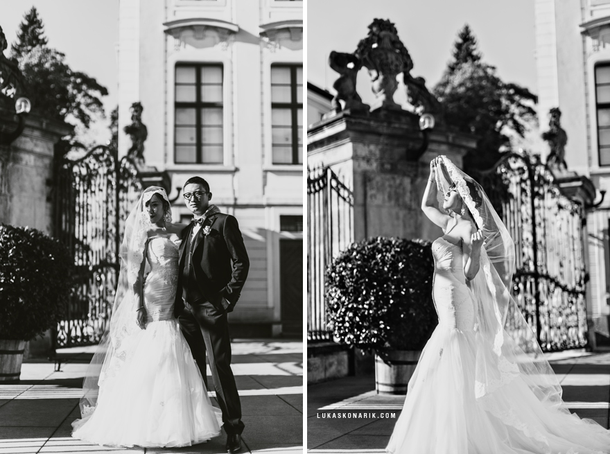 svatební fotografie v okolí Pražského hradu