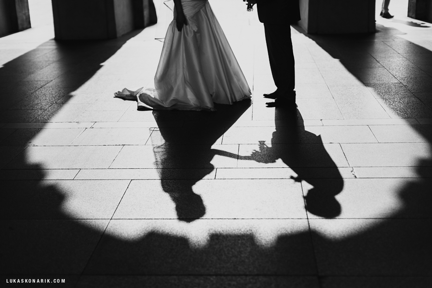 nejlepší svatební fotografie detail stínu